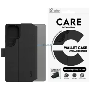 CARE by PanzerGlass Feature Wallet  kitámasztós tok Samsung Galaxy S25 Ultra, fekete