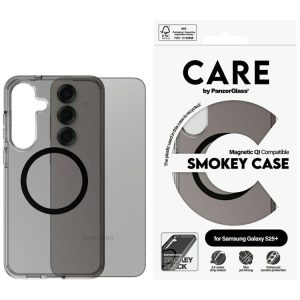 PanzerGlass Flagship Urban Combat Black QI MagSafe-kompatibilis tok Samsung Galaxy S25 Plus - füstszürke