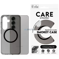   PanzerGlass Flagship Urban Combat Black QI MagSafe-kompatibilis tok Samsung Galaxy S25 - füstszürke