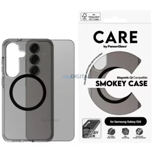 PanzerGlass Flagship Urban Combat Black QI MagSafe-kompatibilis tok Samsung Galaxy S25 - füstszürke