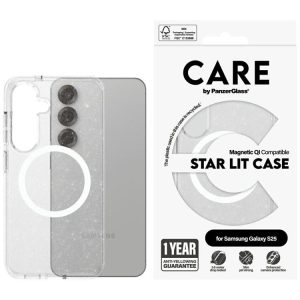 PanzerGlass Flagship Urban Combat Starlight White QI MagSafe-kompatibilis tok Samsung Galaxy S25 - átlátszó
