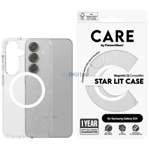 PanzerGlass Flagship Urban Combat Starlight White QI MagSafe-kompatibilis tok Samsung Galaxy S25 - átlátszó