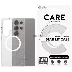 CARE by PanzerGlass Flagship Urban Combat StarLight fehér QI tok Samsung Galaxy S25 Ultra Trans készülékhez