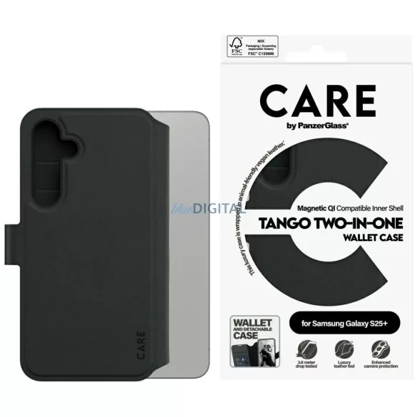 PanzerGlass Tango kinyitható tok Samsung Galaxy S25 Plus - fekete