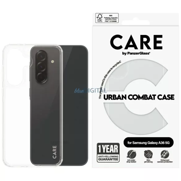 CARE by PanzerGlass Flagship Urban Combat tok Samsung Galaxy A36 5G - átlátszó