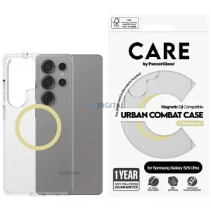 PanzerGlass Flagship Urban Combat Chardonnay QI MagSafe-kompatibilis tok Samsung Galaxy S25 Ultra - átlátszó