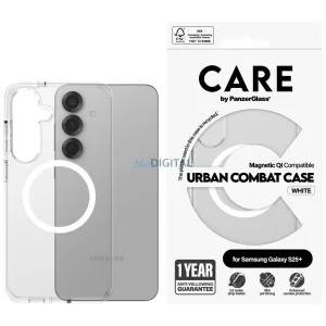 PanzerGlass Flagship Urban Combat White QI MagSafe-kompatibilis tok Samsung Galaxy S25 Plus - átlátszó
