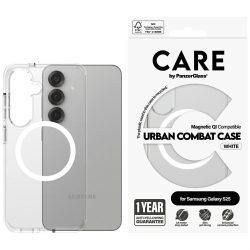   PanzerGlass Flagship Urban Combat White QI MagSafe-kompatibilis tok Samsung Galaxy S25 - átlátszó