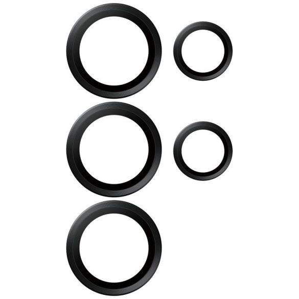 PanzerGlass Hoops Lens Protector edzett üveg kamera lencse védő fólia fekete szegéllyel Samsung Galaxy S25 Ultra
