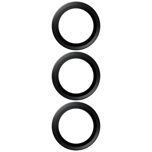 PanzerGlass Hoops Lens Protector kerámia üveg kamera lencse védő fólia fekete szegéllyel Samsung Galaxy S25 Plus