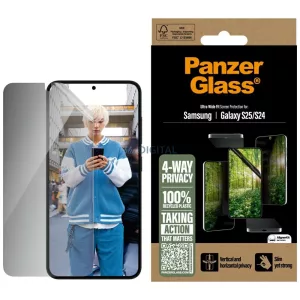 PanzerGlass Matrix betekintésvédett edzett üveg kijelzővédő Samsung Galaxy S25