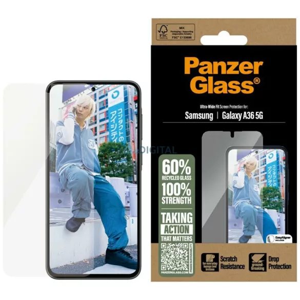 PanzerGlass Ultra-Wide edzett üveg Samsung Galaxy A36 5G