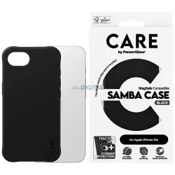   CARE tok PanzerGlass-tól, Fashion MagSafe az iPhone 16e, fekete