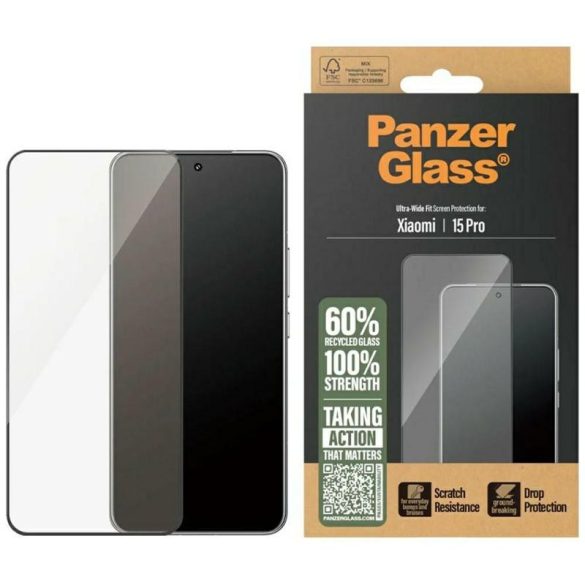 PanzerGlass edzett üveg fekete szegéllyel Xiaomi 15 Pro