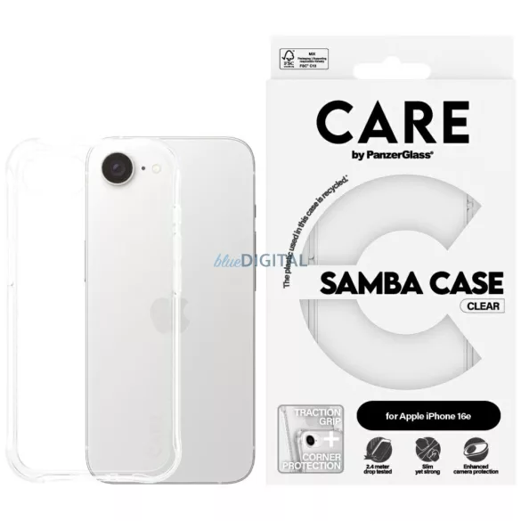 CARE by PanzerGlass Fashion átlátszó tok az iPhone 16e