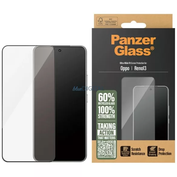 PanzerGlass edzett üveg fekete szegéllyel Oppo Reno13