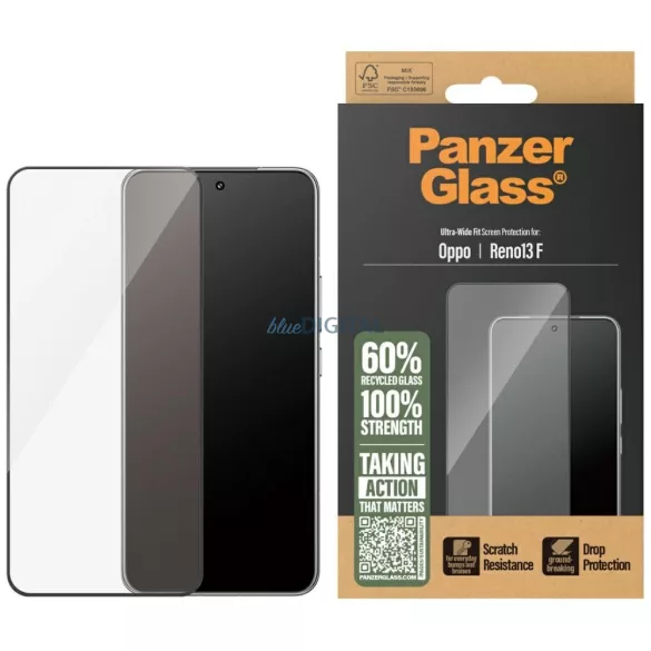 PanzerGlass edzett üveg fekete szegéllyel Oppo Reno13 F 4G/5G
