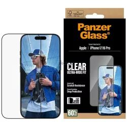   PanzerGlass Ultra-Wide Fit EasyAligner edzett üveg iPhone 17 / 16 Pro készülékhez