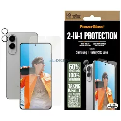  PanzerGlass Hoops+UWF védőkészlet    2 az 1-ben: üveg + lencse Samsung Galaxy S25 Edge