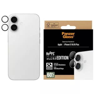 PanzerGlass Hoops edzett üveg lencse képernyővédő iPhone 17 / 16 / 16 Plus készülékhez