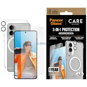 CARE védőcsomag a PanzerGlass-tól 
Flagship 3 az 1-ben tok + üveg + lencse Samsung Galaxy S25 Edge