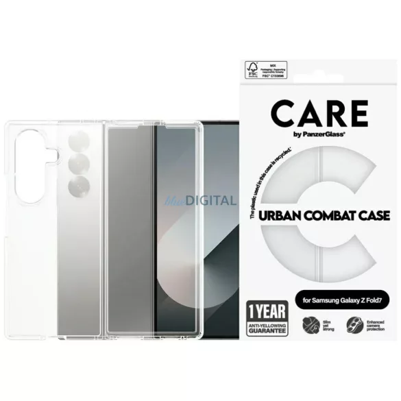 PanzerGlass Flagship Urban Combat tok Samsung Galaxy Z Fold7 - átlátszó