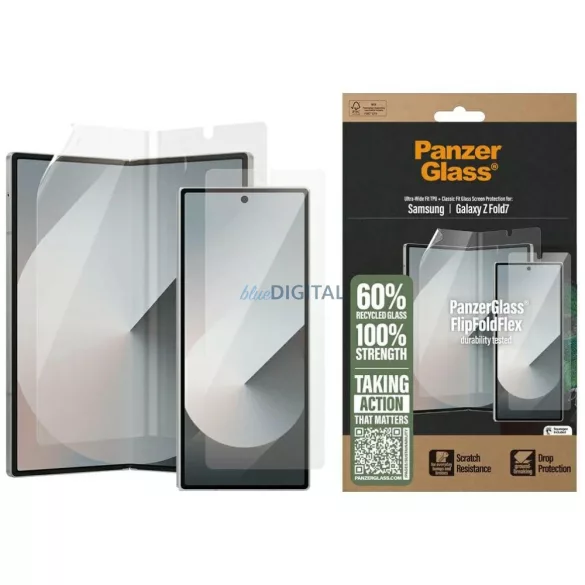 PanzerGlass FlipFoldFlex 2-in-1 edzett üveg front kijelzőre + fólia a fő kijelzőre Samsung Galaxy Z Fold7