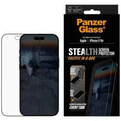   PanzerGlass Stealth Ultra-Wide Fit Fastfit edzett üveg iPhone Air készülékhez