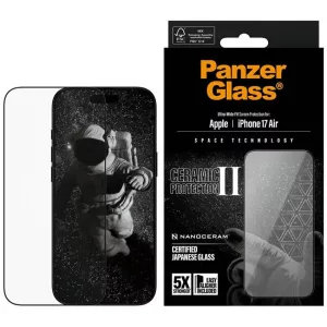 PanzerGlass Ceramic II Ultra-Wide Fit EasyAligner iPhone Air készülékhez