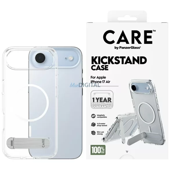 Case CARE by PanzerGlass Feature w. Kickstand MagSafe iPhone Air átlátszó tokhoz