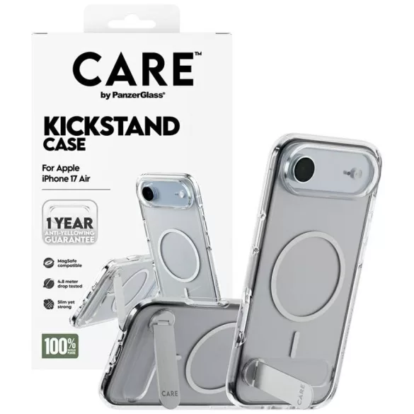 Case CARE by PanzerGlass Feature w. Kickstand MagSafe iPhone Air átlátszó tokhoz