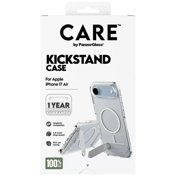 Case CARE by PanzerGlass Feature w. Kickstand MagSafe iPhone Air átlátszó tokhoz