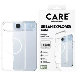 CARE by PanzerGlass zászlóshajó Urban Explorer tok fehér MagSafe-val iPhone Air átlátszóhoz