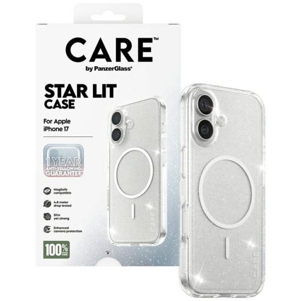 CARE by PanzerGlass zászlóshajó Urban Explorer w. Fehér MagSafe tok iPhone 17 Star Lit számára