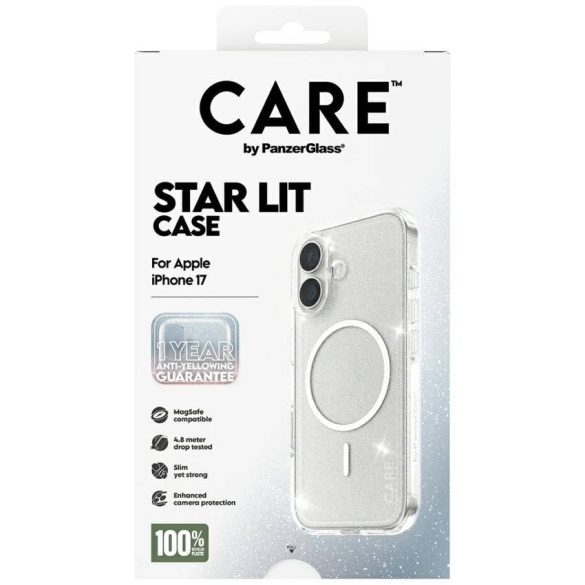 CARE by PanzerGlass zászlóshajó Urban Explorer w. Fehér MagSafe tok iPhone 17 Star Lit számára