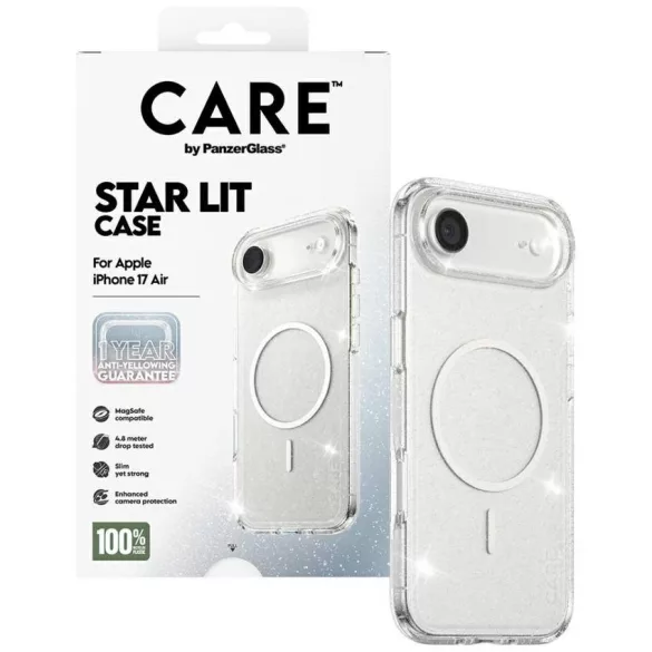 CARE by PanzerGlass Flagship Urban Explorer w. Fehér MagSafe tok iPhone Air Star Lit számára