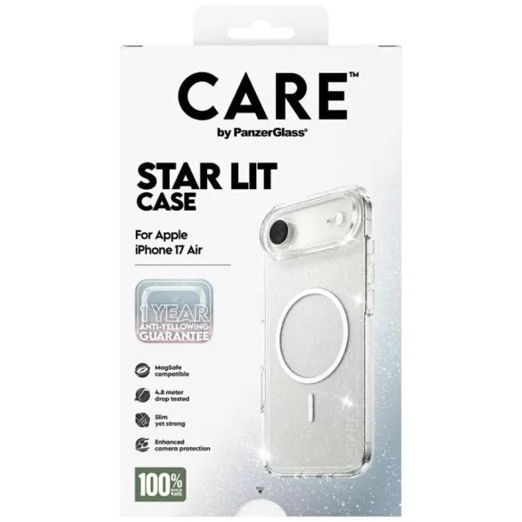 CARE by PanzerGlass Flagship Urban Explorer w. Fehér MagSafe tok iPhone Air Star Lit számára