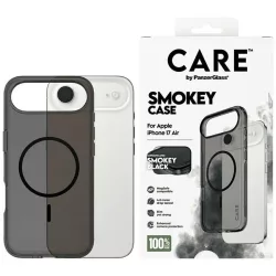   CARE by PanzerGlass Flagship Urban Explorer tok fekete színben MagSafe iPhone Air füstre