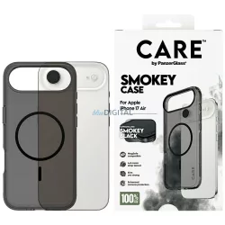   CARE by PanzerGlass Flagship Urban Explorer tok fekete színben MagSafe iPhone Air füstre