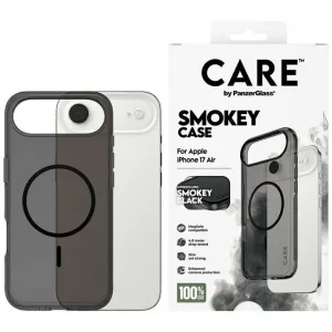 CARE by PanzerGlass Flagship Urban Explorer tok fekete színben MagSafe iPhone Air füstre