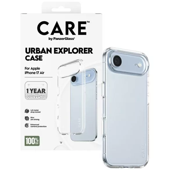 Case CARE by PanzerGlass zászlóshajó Urban Explorer w. Clear Frame az iPhone Air készülékhez