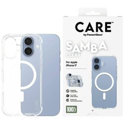   CARE by PanzerGlass tok Divatos Samba w. Fehér MagSafe iPhone 17 átlátszó