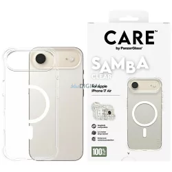   Case CARE by PanzerGlass Divatos Samba w. White MagSafe iPhone Air átlátszó tok iPhone Airhez