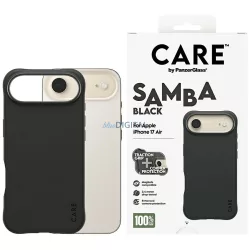   Case CARE by PanzerGlass Divatos Samba MagSafe iPhone Air készülékhez fekete