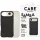 Case CARE by PanzerGlass Divatos Samba MagSafe iPhone Air készülékhez fekete