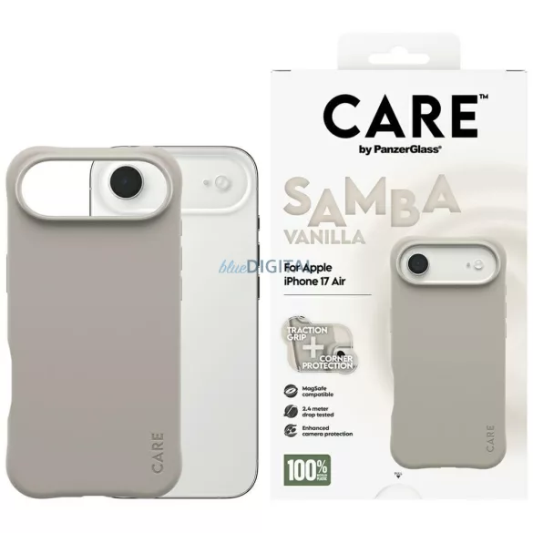 Case CARE by PanzerGlass Divatos Samba MagSafe iPhone Air vanília tokhoz