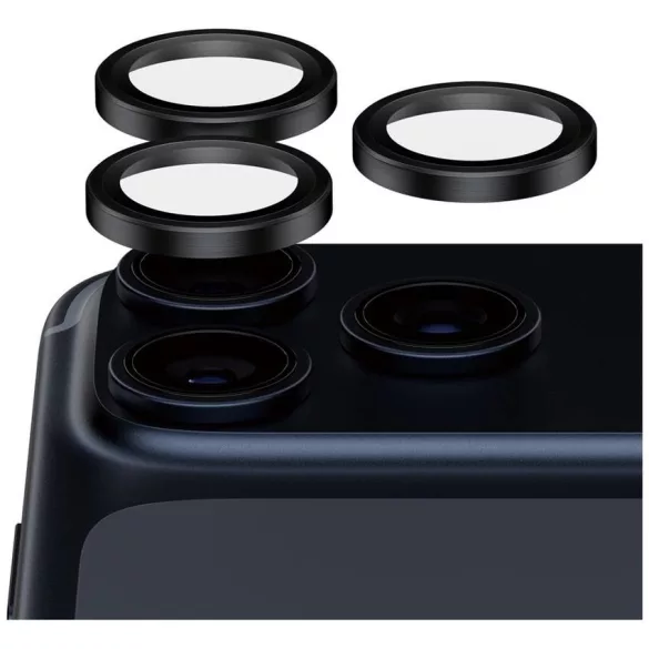 PanzerGlass Hoops Ceramic II kamera objektív üveg iPhone 17 Pro / 17 Pro Max / 16 Pro / 16 Pro Max készülékhez