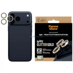   Edzett üveg lencsevédő PanzerGlass Hoops Glitter az iPhone 17 Pro / 17 Pro Max / 16 Pro készülékhez