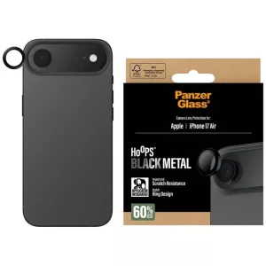 PanzerGlass Hoops edzett üveg lencse képernyővédő az iPhone Air készülékhez Fekete