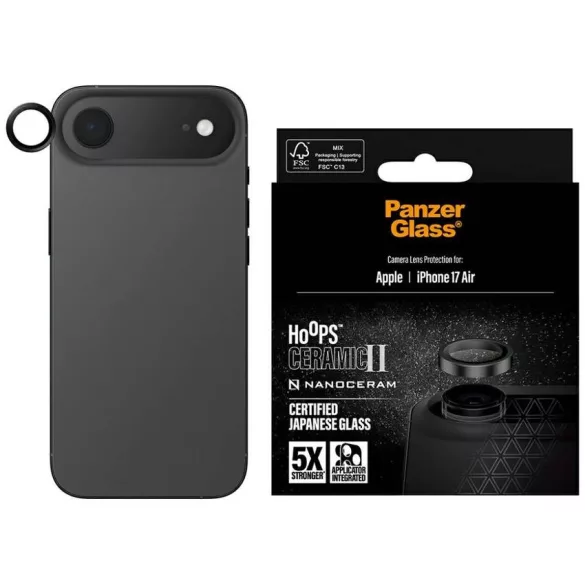 PanzerGlass Hoops Ceramic II lencseüveg iPhone Air készülékhez